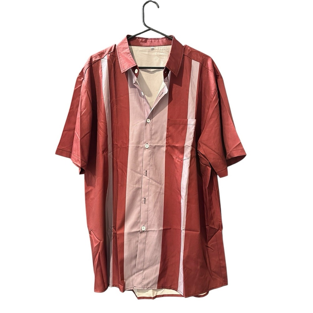 Men's XL Retro Short Sleeve Bowler Shirt Two Tone Unbranded‎ Unworn Without Tags